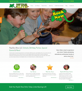 Reptiles Alive - New Website - Local Web Developer - New Website Launch 