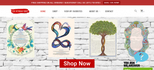 Buy Ketubahs Online - The Ketubah Shop - Web Design - Logo Design - Ecommerce Store - Surf Your Name Web Design