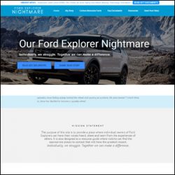 Custom WordPress Design For Ford Explorer Nightmare Custom WordPress Design For Ford Explorer Nightmare