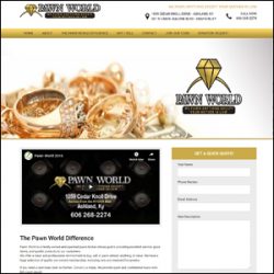 Pawn World Website Design Pawn World Website Design