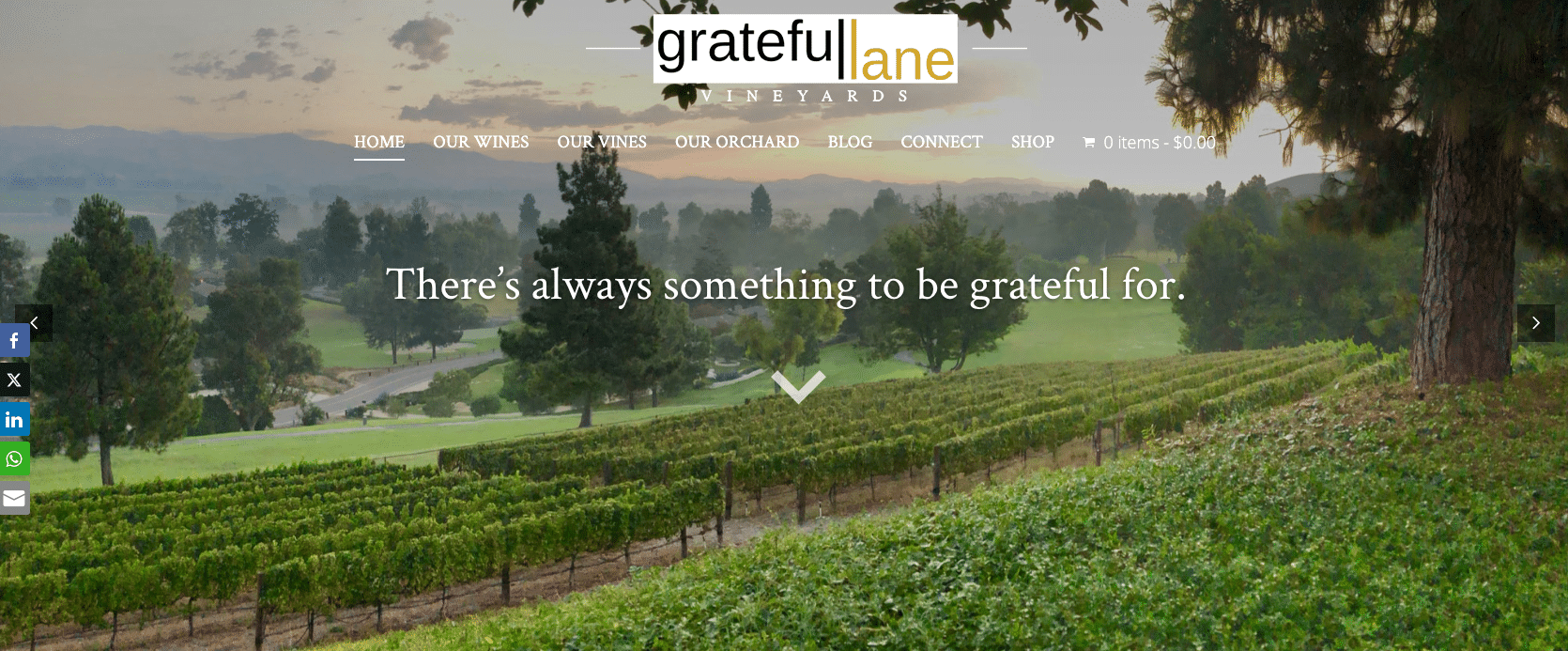 Grateful Lane Website Design