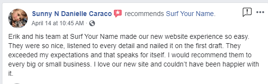 Facebook Review - Web Design - Website Redesign - Norfolk Web Development - Best Web Designer