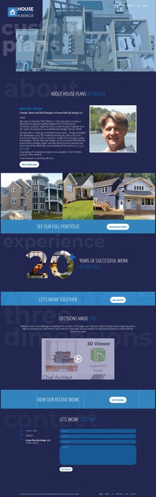Website Redesign - House Plans by Design - Modern Web Design - Web Development - Local Web Designer