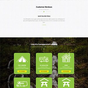 Lazy Ks Campground Website Campground Web Designer - Website Developer Norfolk - Web Design Services