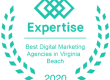 Expertise.com Best Digital Marketing Agencies in Virginia Beach award